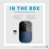 HP Z3700 Blue Wireless Mouse, beidhändig, optisch, RF Wireless, 1200 DPI, Blau
