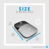 HP Z3700 Blue Wireless Mouse, beidhändig, optisch, RF Wireless, 1200 DPI, Blau
