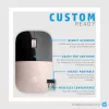 HP Z3700 Blue Wireless Mouse, beidhändig, optisch, RF Wireless, 1200 DPI, Blau