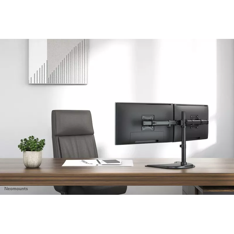 Neomounts NM-D335DBLACK Monitorhalterung 10-27 Zoll, Klemm-/Stand-/Durchführungsmontage, 8 kg, 25,4 cm (10 Zoll), 68,6 cm (27 Zoll), 100 x 100 mm, Schwarz