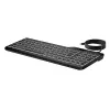 HP 405 Multi-Device Hintergrundbeleuchtete Kabelgebundene Tastatur, Vollformat (100%), Kabelgebunden, USB, Membran, Schwarz