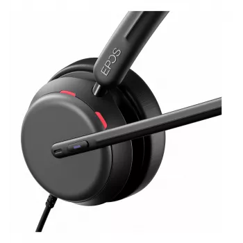 Lenovo 4Z21P85373 Kopfhörer/Headset Kabelgebundenes Headset mit Kopfbügel für Büro/Callcenter USB Typ-C / USB Typ-A Schwarz