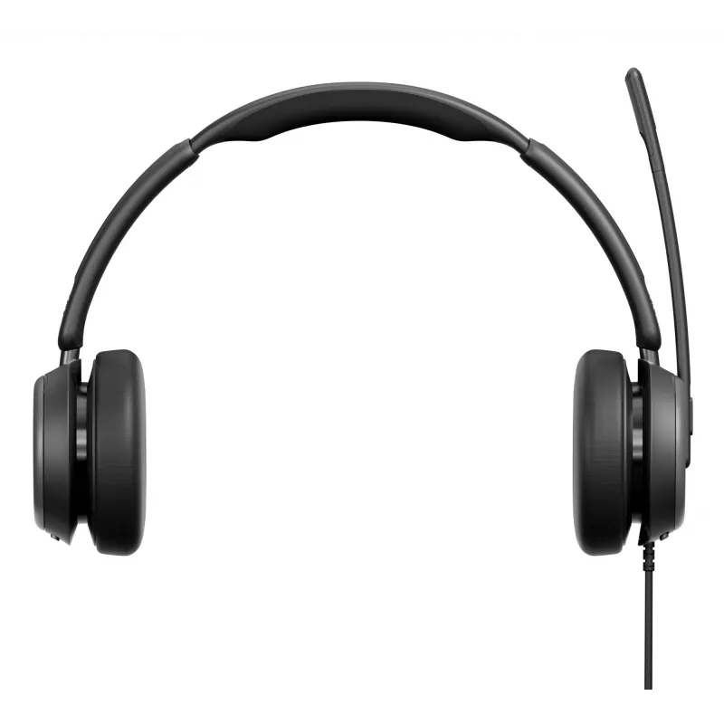 Lenovo 4Z21P85373 Kopfhörer/Headset Kabelgebundenes Headset mit Kopfbügel für Büro/Callcenter USB Typ-C / USB Typ-A Schwarz