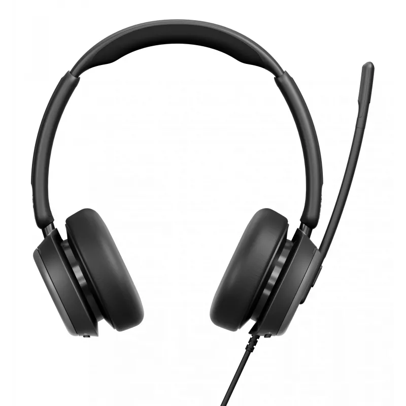 Lenovo 4Z21P85373 Kopfhörer/Headset Kabelgebundenes Headset mit Kopfbügel für Büro/Callcenter USB Typ-C / USB Typ-A Schwarz