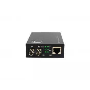 LevelOne RJ45 auf ST Gigabit Medienkonverter, Single-Mode-Faser, 1310nm, 20km