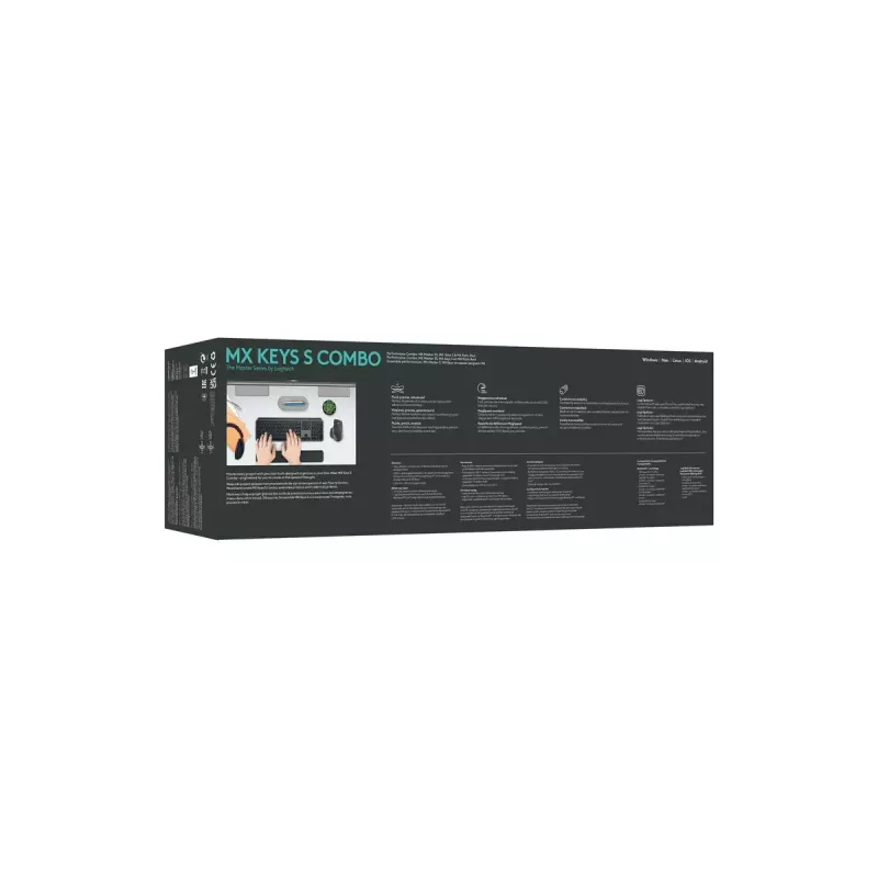 LOGITECH MX Keys S Combo - Graphite - QWERTY US/International