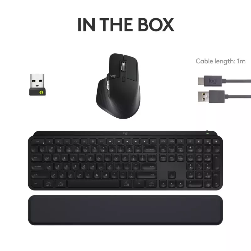 LOGITECH MX Keys S Combo - Graphite - QWERTY US/International