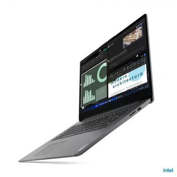 Lenovo V17 G4 IRU Intel® U U300 Laptop 43,9 cm (17,3 Zoll) Full HD 8 GB DDR4-SDRAM 512 GB SSD Wi-Fi 6 (802.11ax) Windows 11 Home Deutsch Grau