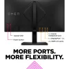 OMEN by HP 23,8 Zoll FHD 165Hz Gaming Monitor – OMEN 24, 60,5 cm (23,8 Zoll), 1920 x 1080 Pixel, Full HD, LCD, 1 ms, Schwarz