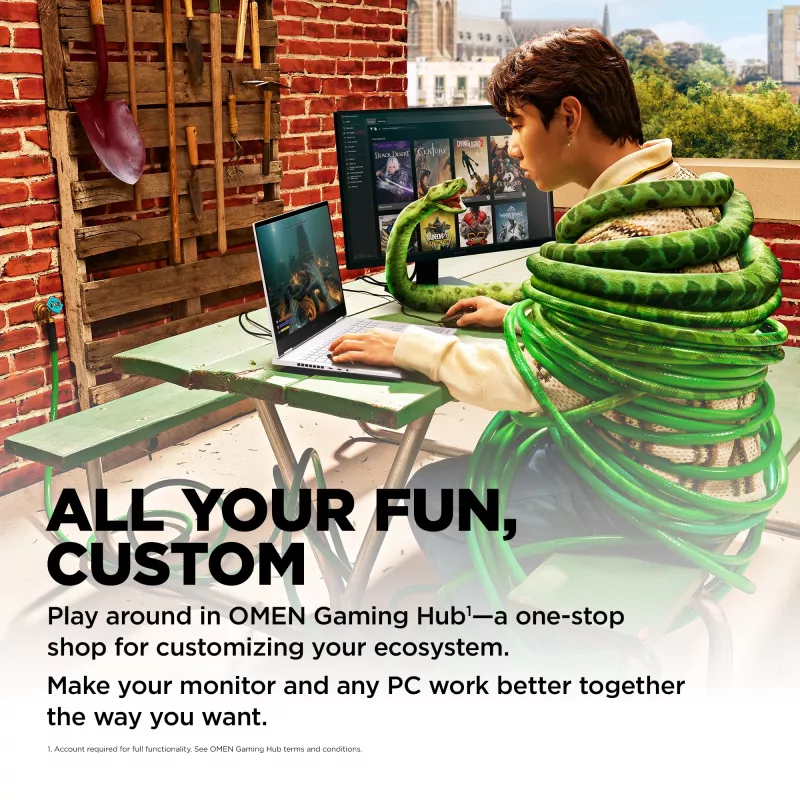 OMEN by HP 23,8 Zoll FHD 165Hz Gaming Monitor – OMEN 24, 60,5 cm (23,8 Zoll), 1920 x 1080 Pixel, Full HD, LCD, 1 ms, Schwarz