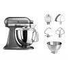 Küchenmaschine KITCHENAID Artisan 300 W 4,8 L Edelstahlschüssel Silber