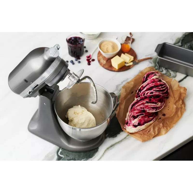 Küchenmaschine KITCHENAID Artisan 300 W 4,8 L Edelstahlschüssel Silber