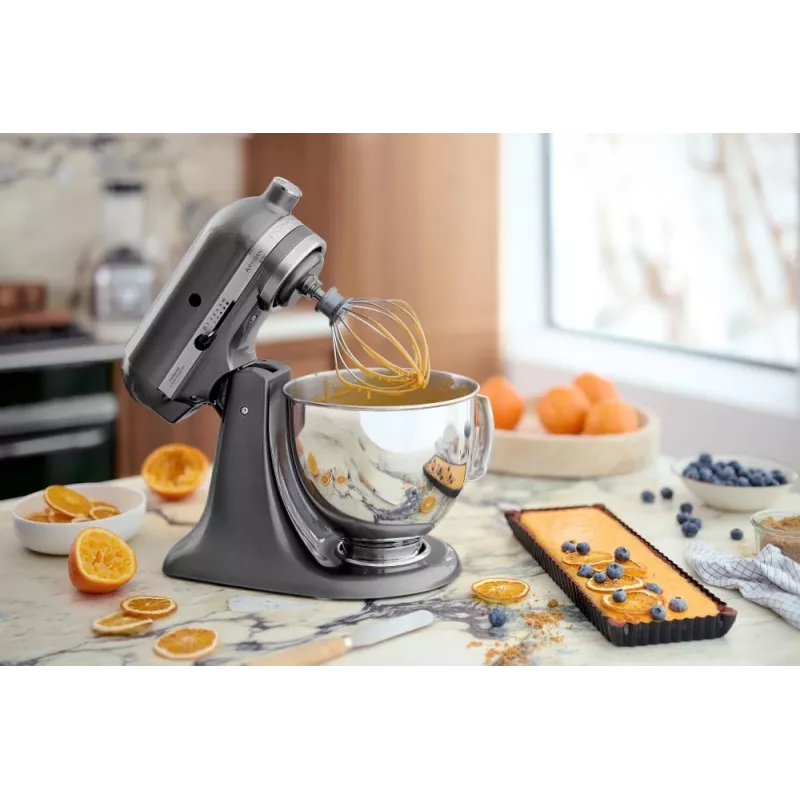 Küchenmaschine KITCHENAID Artisan 300 W 4,8 L Edelstahlschüssel Silber