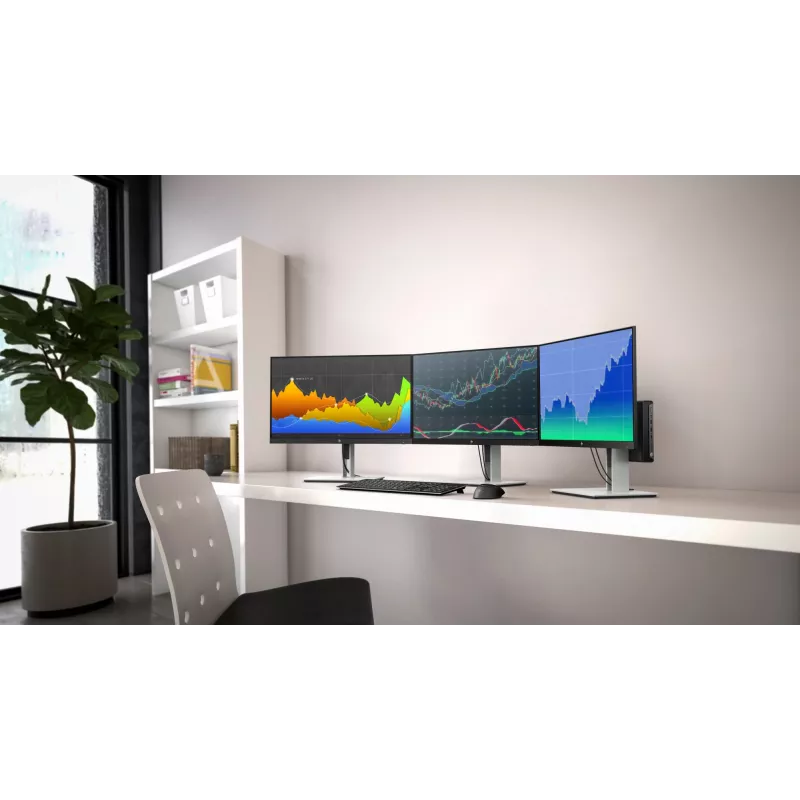 HP E-Series E24 G4 FHD Monitor, 60,5 cm (23,8 Zoll), 1920 x 1080 Pixel, Full HD, LCD, 5 ms, Schwarz