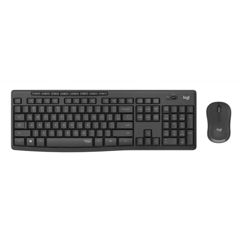 LOGITECH MK295 Leise Funk-Tastatur/Maus-Kombination - Graphit - Qwertz Swiss/Lux