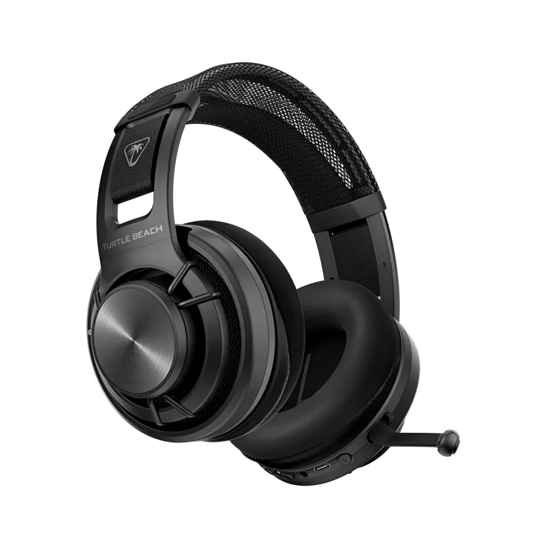 Turtle Beach Atlas Air kabelloses Open-Back-PC-Gaming-Headset mit 24-Bit-High-Fidelity-Audio, Broadcast-Mikrofon, schwebender Ohrmuschel, Memory-Schaumstoff-Polstern und Bluetooth für PC