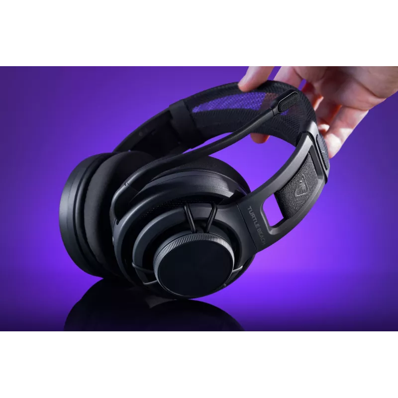 Turtle Beach Atlas Air kabelloses Open-Back-PC-Gaming-Headset mit 24-Bit-High-Fidelity-Audio, Broadcast-Mikrofon, schwebender Ohrmuschel, Memory-Schaumstoff-Polstern und Bluetooth für PC