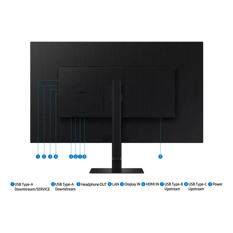 Samsung S80UD Computermonitor 94 cm (37 Zoll) 3840 x 2160 Pixel 4K Ultra HD LCD Schwarz