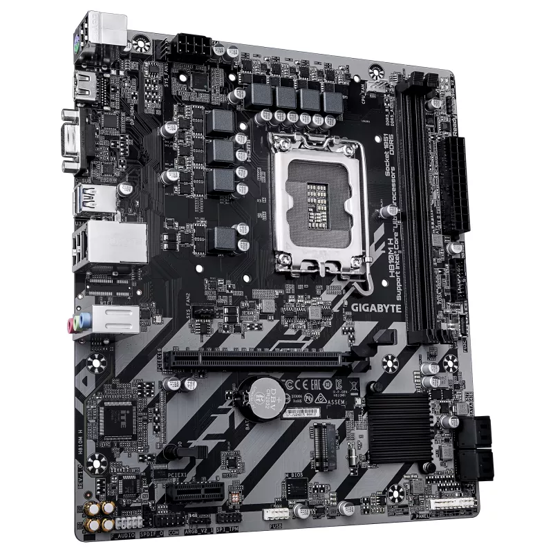 Motherboard GIGABYTE H810M H Micro ATX, Intel H810 Chipsatz, LGA 1851, DDR5, 2x DIMM bis 128 GB, PCIe 4.0, HDMI 2.1