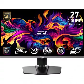 MSI MPG 272URXDE QD-OLED Computer Monitor 67,3 cm (26,5 Zoll) 3840 x 2160 Pixel 4K Ultra HD Schwarz