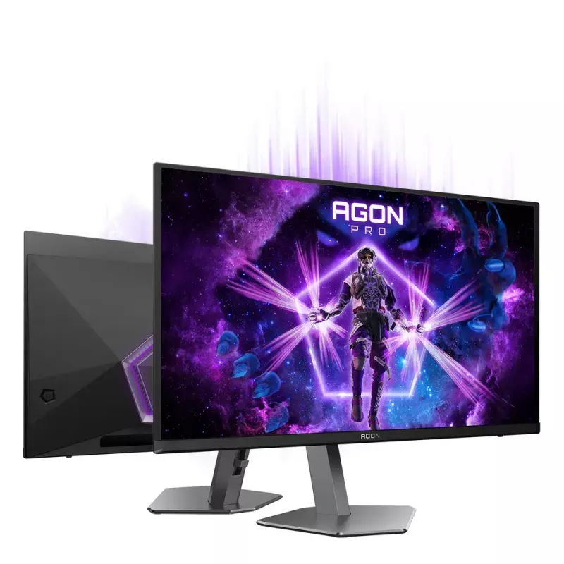 AOC AGON PRO AG276QKD2 Computermonitor 67,3 cm (26,5 Zoll) 2560 x 1440 Pixel Quad HD QD-OLED Schwarz, Grau