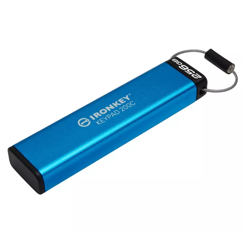 Kingston Technology IronKey 256GB USB-C Keypad 200C, FIPS 140-3 Level 3 AES-256