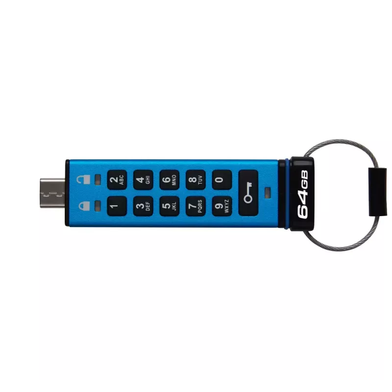 Kingston Technology IronKey 64GB USB-C Keypad 200C, FIPS 140-3 Level 3 AES-256
