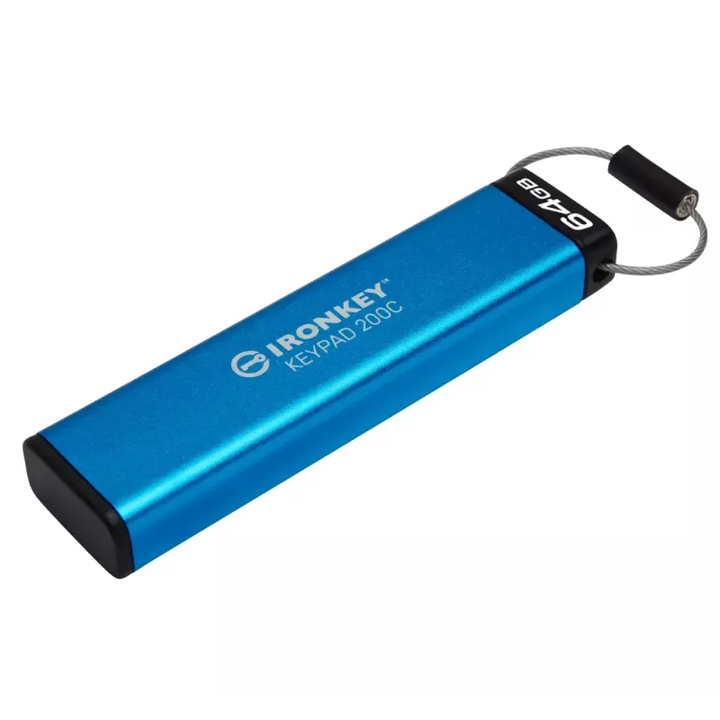 Kingston Technology IronKey 64GB USB-C Keypad 200C, FIPS 140-3 Level 3 AES-256