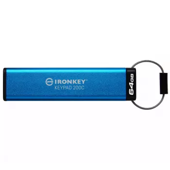 Kingston Technology IronKey 64GB USB-C Keypad 200C, FIPS 140-3 Level 3 AES-256