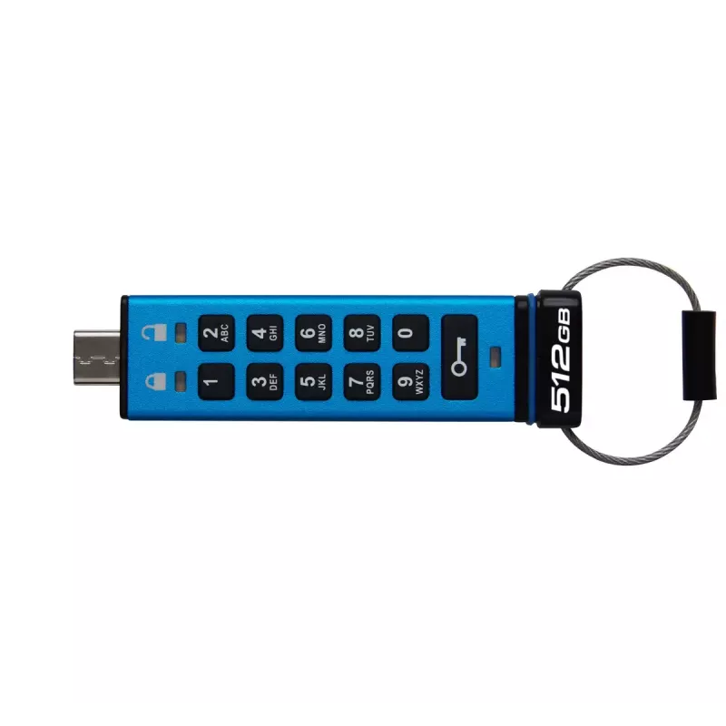 Kingston Technology IronKey 512GB USB-C Keypad 200C, FIPS 140-3 Level 3 AES-256