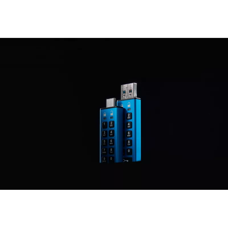 Kingston Technology IronKey 64GB Keypad 200, FIPS 140-3 Level 3, AES-256 Hardware-verschlüsselt
