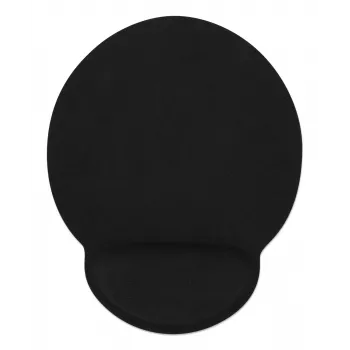 Manhattan Handgelenk-Gel-Stützkissen und Mauspad, schwarz, 241 × 203 × 40 mm, rutschfeste Unterlage, lebenslange Garantie, Einzelhandelsverpackung