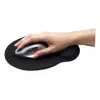 Manhattan Handgelenk-Gel-Stützkissen und Mauspad, schwarz, 241 × 203 × 40 mm, rutschfeste Unterlage, lebenslange Garantie, Einzelhandelsverpackung
