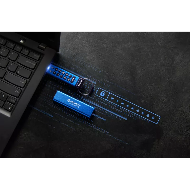 Kingston Technology IronKey 128GB Keypad 200, FIPS 140-3 Level 3, AES-256 Hardware-verschlüsselt