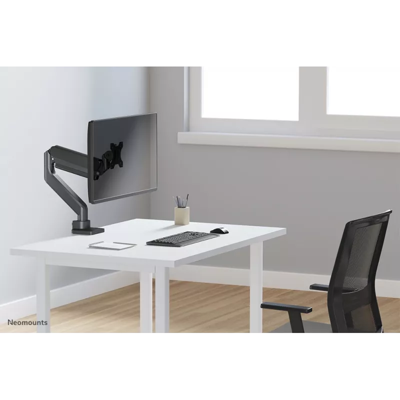 Neomounts DS70-450BL1 Monitorarm 17-42 Zoll - Gasfeder - Topfix - 180°-Stopp