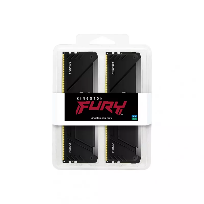 Kingston Technology FURY Beast 16GB 3200MT/s DDR4 CL16 DIMM (Kit of 2) RGB