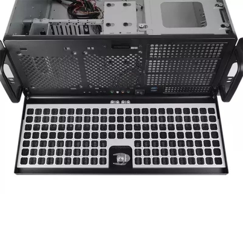 Chieftec UNC-409S-B-OP Computergehäuse, Rack, Schwarz