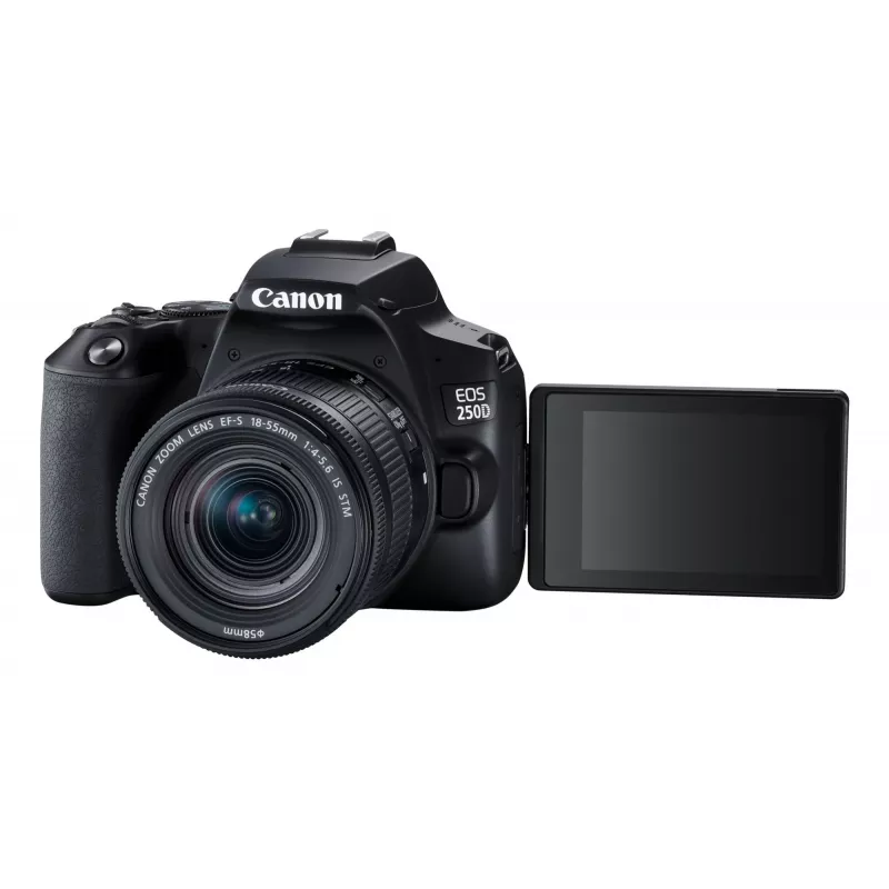 Canon EOS 250D+EF-S 18-55mm SLR-Kamera-Kit 24,1 MP CMOS 6000 x 4000 Pixel Schwarz