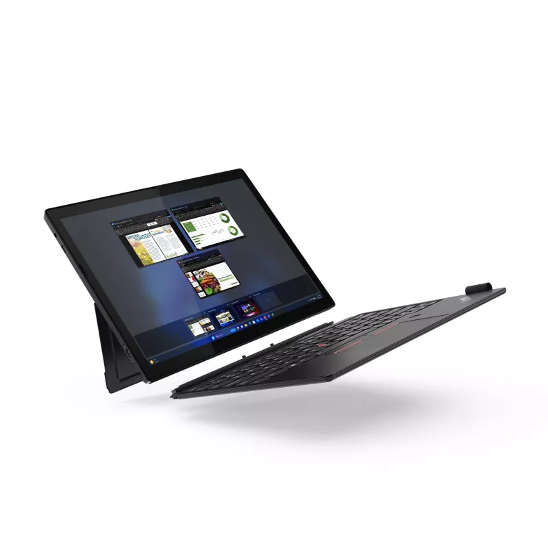 Lenovo ThinkPad X12 Detachable Gen 2 Intel Core Ultra 5 134U Hybrid (2-in-1) 31,2 cm (12,3 Zoll) Touchscreen Full HD+ 16 GB LPDDR5x-SDRAM 512 GB SSD Wi-Fi 6E (802.11ax) Windows 11 Pro Deutsch Schwarz