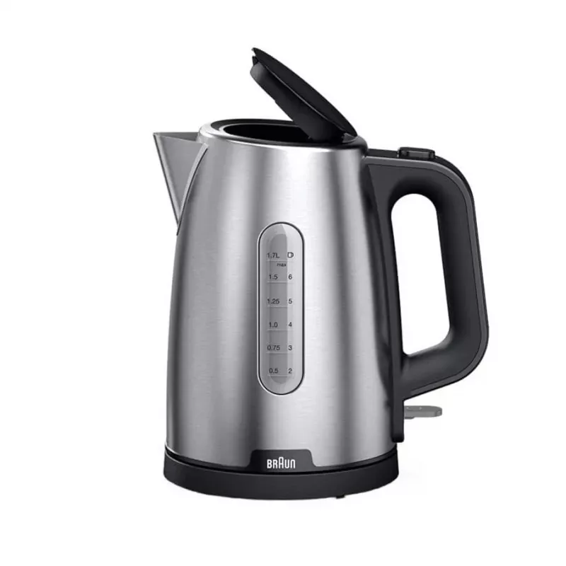 Braun PurShine WK102AI-WK1500BK Wasserkocher 1,7 L 2200 W Schwarz, Edelstahl