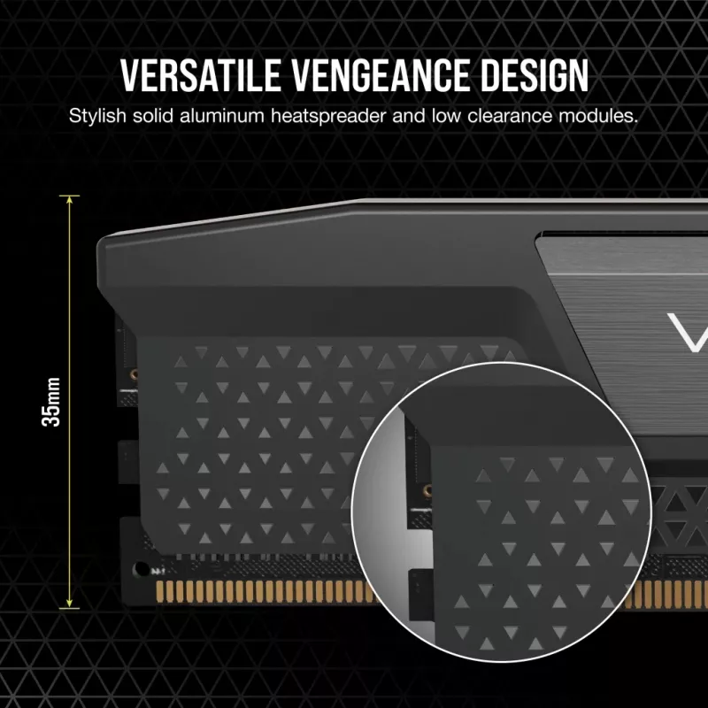 CORSAIR Arbeitsspeicher 32GB (2x16GB) DDR5 DRAM 6000MT/s CL36 AMD Expo & Intel XMP Kit Vengeance