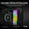 CORSAIR Arbeitsspeicher 32 GB DDR5 (2x16 GB) DRAM 7000 MT/s CL34 Speicherkit Vengeance RGB Schwarz