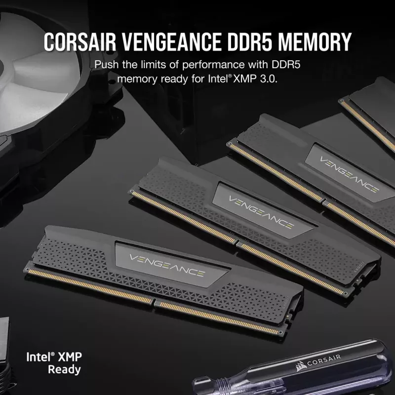 CORSAIR Arbeitsspeicher 32GB (2x16GB) DDR5 DRAM 7200MT/s CL34 Speicherkit Vengeance - Schwarz