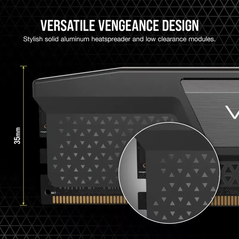 CORSAIR Arbeitsspeicher 32GB (2x16GB) DDR5 DRAM 7200MT/s CL34 Speicherkit Vengeance - Schwarz