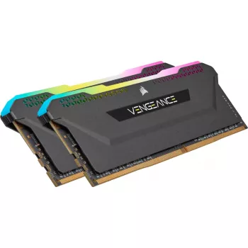 CORSAIR Memory 32GB DDR4 3200MHz C16 (2x16gb) Vengeance RGB Pro Schwarz