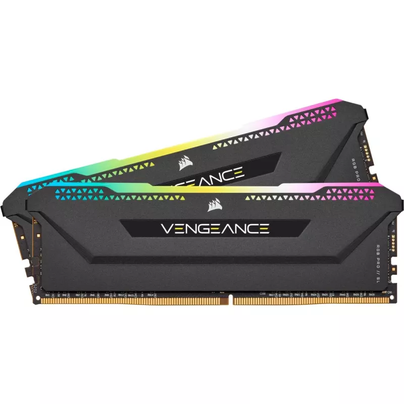 CORSAIR Memory 32GB DDR4 3200MHz C16 (2x16gb) Vengeance RGB Pro Schwarz