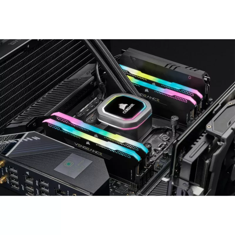 CORSAIR Memory 32GB DDR4 3200MHz C16 (2x16gb) Vengeance RGB Pro Schwarz