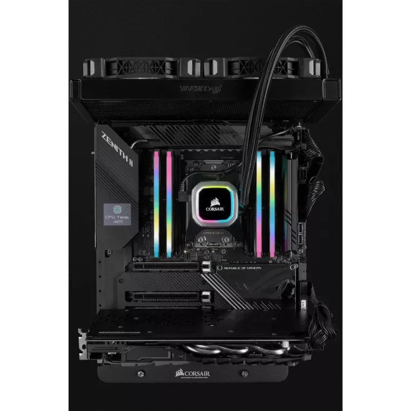 CORSAIR Memory 32GB DDR4 3200MHz C16 (2x16gb) Vengeance RGB Pro Schwarz