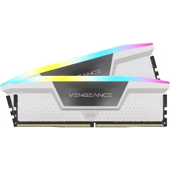 CORSAIR Speicher 32GB DDR5 (2x16GB) DRAM 6200MT/s CL36 Vengeance RGB Speicher-Kit - Weiß
