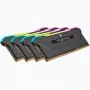 CORSAIR Arbeitsspeicher 64GB DDR4 (4 x 16GB) DRAM 3200MHz C16 Speicherkit Vengeance RGB Pro SL Schwarz